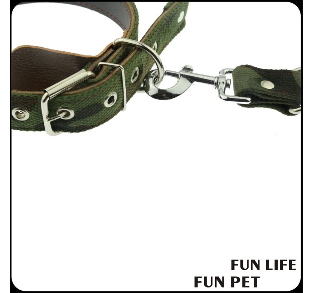 Custom Camouflage Canvas Dog Collar with Genuine Leather Details (5).jpg